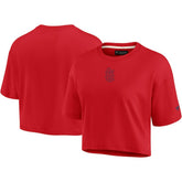 St. Louis Cardinals Women's Elements Super Soft Boxy Cropped T-Shirt - Red