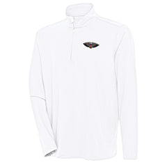 New Orleans Pelicans Antigua Hunk Quarter-Zip Pullover Top - White cheap