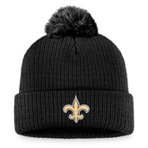 New Orleans Saints Women's Cuffed Knit Hat with Pom - Black sale