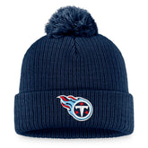 Tennessee Titans Women's Cuffed Knit Hat with Pom - Navy on sale