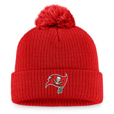 Tampa Bay Buccaneers Women's Logo Cuffed Knit Hat with Pom - Cardinal discount