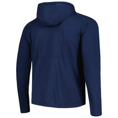 St. Louis Blues Antigua Spikes Raglan Quarter-Zip Hoodie Heather Navy