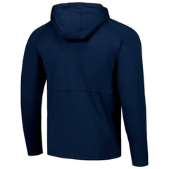 Tampa Bay Lightning Antigua Spikes Raglan Quarter-Zip Hoodie Heather Navy
