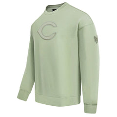 Cincinnati Reds Pro Standard Neutral Drop Shoulder Pullover Sweatshirt - Green