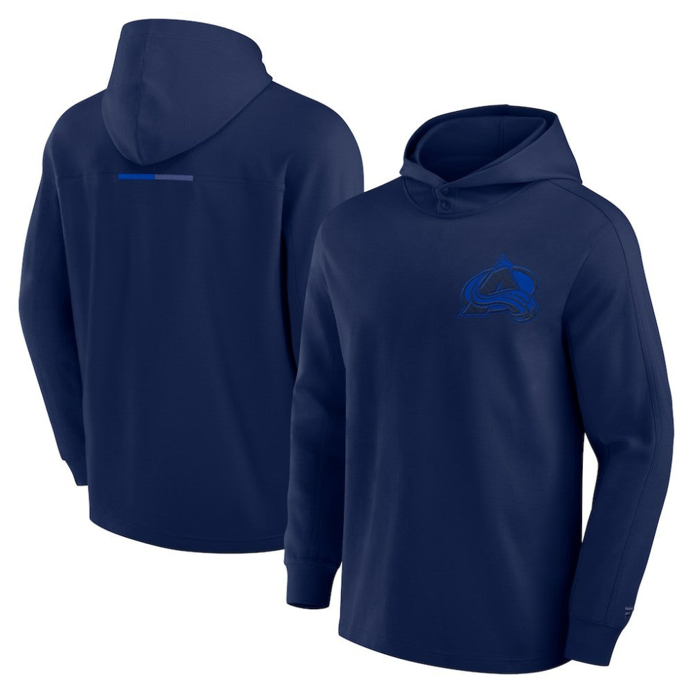 Colorado Avalanche Fanatics Elements Lightweight Tri-Blend Fleece Hoodie Navy