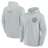 Boston Bruins Fanatics Elements Lightweight Tri-Blend Fleece Hoodie Gray