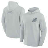 New Jersey Devils Fanatics Elements Lightweight Tri-Blend Fleece Hoodie Gray