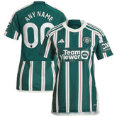 Manchester United Women's 2023/24 Away Replica Custom Jersey - Green | Adidas discount