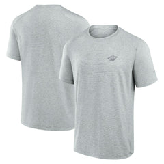 Minnesota Wild Fanatics Front Office Tech T-Shirt Gray