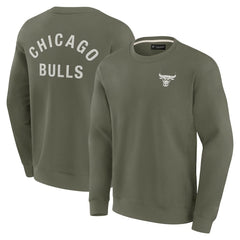 Chicago Bulls Unisex Elements Super Soft Fleece Pullover Sweatshirt - Olive | Fanatics cheap