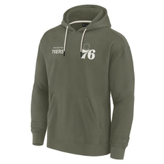 Philadelphia 76ers Unisex Elements Super Soft Fleece Pullover Hoodie - Olive | Fanatics discount