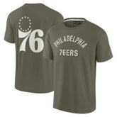 Philadelphia 76ers Unisex Elements Super Soft Short Sleeve T-Shirt - Olive | Fanatics cheap