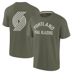 Portland Trail Blazers Unisex Elements Super Soft Short Sleeve T-Shirt - Olive | Fanatics discount