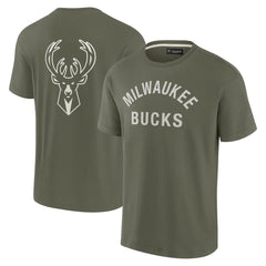 Milwaukee Bucks Unisex Elements Super Soft Short Sleeve T-Shirt - Olive | Fanatics outlet