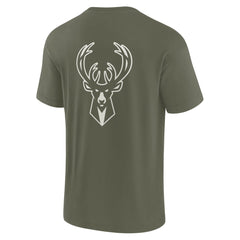 Milwaukee Bucks Unisex Elements Super Soft Short Sleeve T-Shirt - Olive | Fanatics outlet