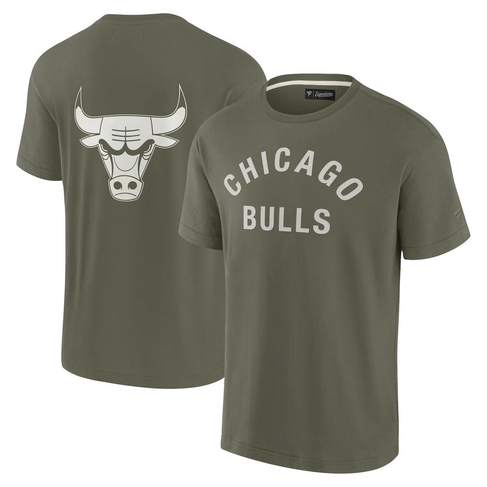 Chicago Bulls Unisex Elements Super Soft Short Sleeve T-Shirt sale - Olive | Fanatics for sale