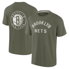 Brooklyn Nets Unisex Elements Super Soft Short Sleeve T-Shirt - Olive | Fanatics sale