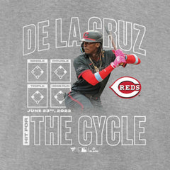 Elly De La Cruz Cincinnati Reds Cycle T-Shirt - Heather Gray