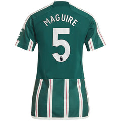 Harry Maguire Manchester United Women's 2023/24 Away Replica Player Jersey - Green | Adidas discount