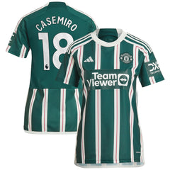 Casemiro Manchester United Women's 2023/24 Away Replica Player Jersey - Green | Adidas for sale