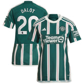 Diogo Dalot Manchester United Women's 2023/24 Away Replica Player Jersey - Green | Adidas online