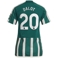 Diogo Dalot Manchester United Women's 2023/24 Away Replica Player Jersey - Green | Adidas online