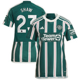Luke Shaw Manchester United Women's 2023/24 Away Replica Player Jersey - Green | Adidas sale