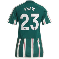 Luke Shaw Manchester United Women's 2023/24 Away Replica Player Jersey - Green | Adidas sale
