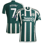 Mason Mount Manchester United 2023/24 Away Player Jersey - Green | Adidas for sale
