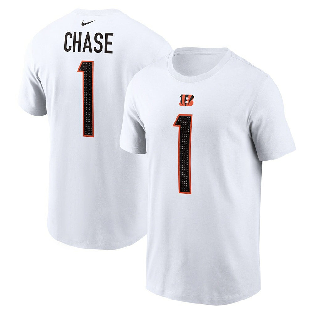 Ja'Marr Chase Cincinnati Bengals Player Name & Number T-Shirt - White | Nike discount