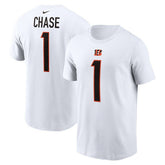Ja'Marr Chase Cincinnati Bengals Player Name & Number T-Shirt - White | Nike discount
