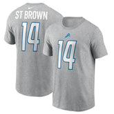 Amon-Ra St. Brown Detroit Lions Player Name & Number T-Shirt - Gray | Nike discount