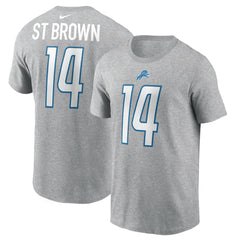 Amon-Ra St. Brown Detroit Lions Player Name & Number T-Shirt - Gray | Nike discount