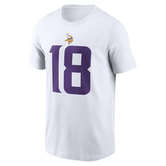 Justin Jefferson Minnesota Vikings Player Name & Number T-Shirt - White | Nike outlet