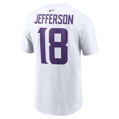 Justin Jefferson Minnesota Vikings Player Name & Number T-Shirt - White | Nike outlet