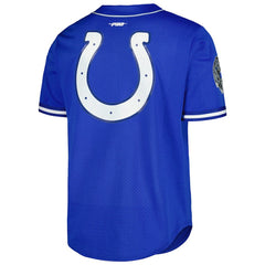 Anthony Richardson Indianapolis Colts Pro Standard Mesh Baseball Button-Up T-Shirt - Royal sale