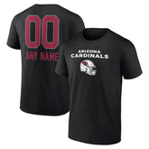 Arizona Cardinals Personalized Name & Number Team Wordmark T-Shirt - Black outlet