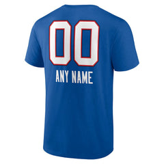 Buffalo Bills Personalized Name & Number Team Wordmark T-Shirt - Royal online
