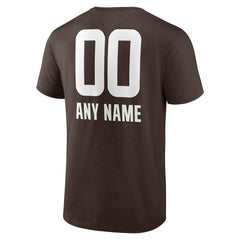 Cleveland Browns Personalized Name & Number Team Wordmark T-Shirt - Brown discount
