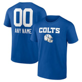 Indianapolis Colts Personalized Name & Number Team Wordmark T-Shirt - Royal discount