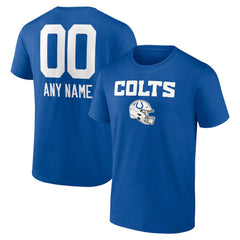 Indianapolis Colts Personalized Name & Number Team Wordmark T-Shirt - Royal discount
