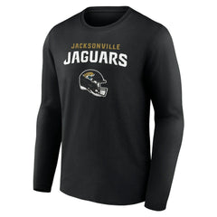 Jacksonville Jaguars Personalized Name & Number Team Wordmark Long Sleeve T-Shirt - Black cheap