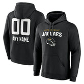 Jacksonville Jaguars Personalized Name & Number Team Wordmark Pullover Hoodie - Black online