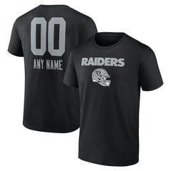 Las Vegas Raiders Personalized Name & Number Team Wordmark T-Shirt - Black outlet
