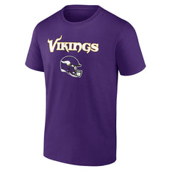 Minnesota Vikings Personalized Name & Number Team Wordmark T-Shirt - Purple online