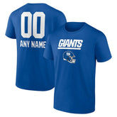 New York Giants Personalized Name & Number Team Wordmark T-Shirt - Royal online