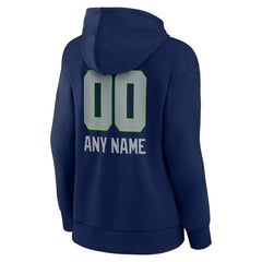 Seattle Seahawks Women's Personalized Name & Number Team Wordmark Pullover Hoodie - College Navy online