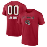 Tampa Bay Buccaneers Personalized Name & Number Team Wordmark T-Shirt - Red online