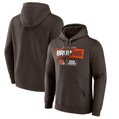 Cleveland Browns NFL x Bud Light Pullover Hoodie - Brown discount