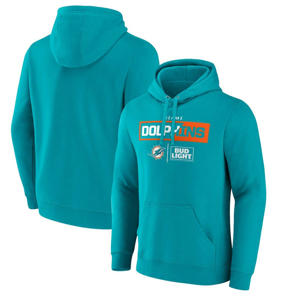 Miami Dolphins NFL x Bud Light Pullover Hoodie - Aqua for sale